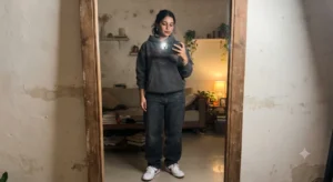Aesthetic Mirror Selfie Fit