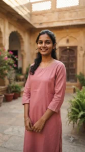 Ethnic Kurta Minimal Portrait