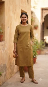 Minimal Ethnic Fusion Look