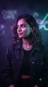 Neon Cyberpunk Portrait Vibe