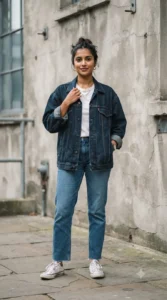 Oversized Denim Jacket Fit
