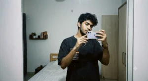 Vintage Film Flash Mirror Selfie